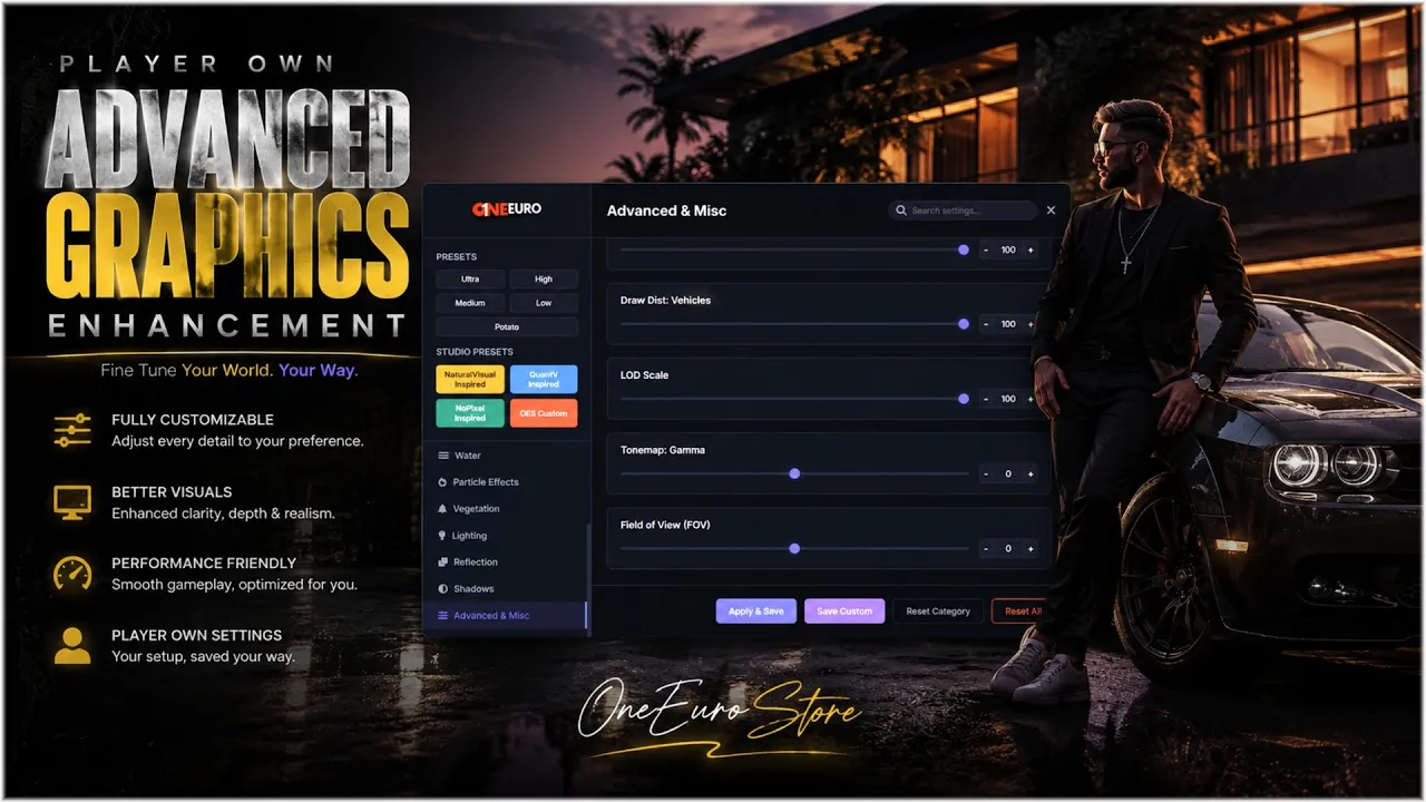 Player Own Advanced Graphics Enhancement [QB | QBOX | ESX]
