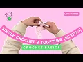 How to Single Crochet 3 Together sc3tog Left Handed
