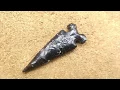 Flintknapping Shaping an Obsidian Slab