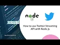 How to use Twitter Streaming API with Node js