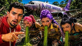 AS GUERREIRAS K-POP PASSARAM MAL NO AVIÃO E CAÍRAM NO MEIO DA FLORESTA! 