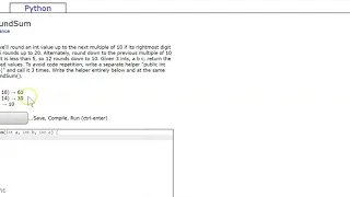 Logic 2 roundSum Java Tutorial Codingbat com