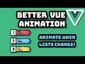 Animate Lists with TransitionGroup Vue Tutorial