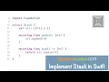 AV009 Implementing Stack in Swift in Xcode