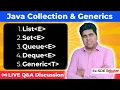 Live Java Collections Generics Full Tutorial with Code Q A