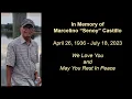 In Loving Memory of Marcelino Senoy