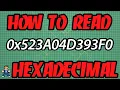 How To Read Hexadecimal Numbers