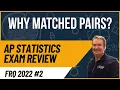 Experimental Design AP Stats FRQ 2022 Identical Twins Acne Drug Study Problem