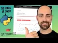 Intro to Streamlit - Create your first data web-apps only with Python