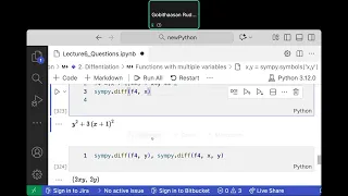 Python Using Sympy for Differentiation and Integration