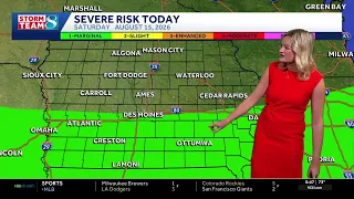 Iowa weather Muggy and warm with isolated storm chances