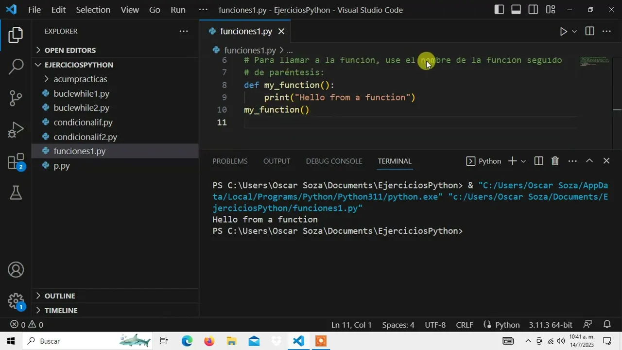 Curso de Programacion Python desde Cero Funciones 01