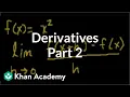 Calculus Derivatives 2 Taking derivatives Differential Calculus Khan Academy