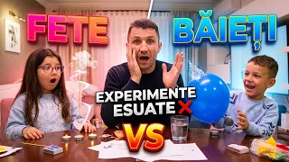 EXPERIMENTE ESUATE ❌ FETE vs BAIETI 🤩 CINE CASTIGA?