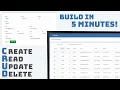 How to create a CRUD application in 5 minutes