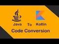 Convert Java code to Kotlin with Intellij IDE Subscribe for more