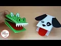 How to make a hand puppet from one sheet of paper Animal hand puppets DIY Maison Zizou