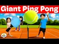 We Made GIANT Ping Pong! Family Game Challenge!