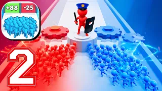 Count Masters - Gameplay Walkthrough Part 2 - MASSIVE CROWD & CASTLE BATTLES (iOS, Android)