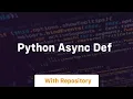 python async def