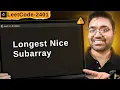2401 Longest Nice Subarray LeetCode Daily Challenge DSA ShashCode