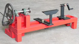 How To Make A Lathe Machine | Homemade Woodworking Lathe Machine Using Drill Machine | DIY Lathe