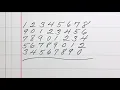 How to write traditional American cursive numbers Palmer Method
