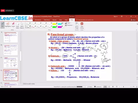 Functional Groups - Carbon and its Compounds - CBSE Class 10 Science - Science video for Grade 10