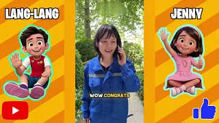 Langlang and Jenny's funny compilation. #funny #comedyvideos