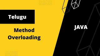 Method Overloading in java in telugu Telugu Progs
