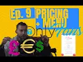 How much to charge on Onlyfans What should my price be FREE Menu Ep 9