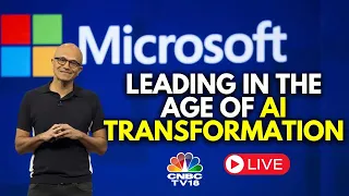 Microsoft AI Tour With Satya Nadella LIVE | Leading In The Age Of AI Transformation | N18L
