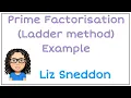 prime factorisation ladder method
