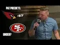 Pat McAfee Predicts 49ers vs Cardinals