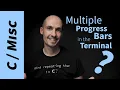 How do I make multiple concurrent progress bars in the terminal tutorial in C