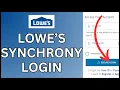 How to Login Lowes Synchrony Bank Account 2024