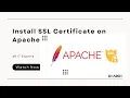 How to setup SSL with Apache Install SSL Certificate Beginners Tutorial Step by step guide SSL