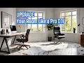 Transform your home office with Traffic Master Peel and Stick tiles Marble