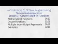Lesson 3-Octave s Built in Functions