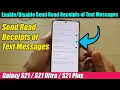 Galaxy Plus How to Turn Send Read Receipts of Text Messages