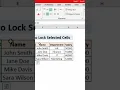 How to Lock Selected Cells in Excel Easy Step-by-Step