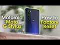 Moto G Stylus How to Reset Back to Factory Settings