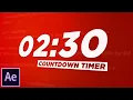 Countdown Timer - Easy After Effects Tutorial