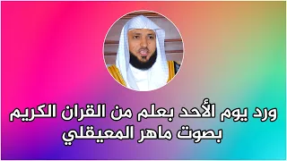 ورد يوم الأحد بعلم من القران الكريم بصوت ماهر المعيقلي من اجتهاد الاستاذ رضا التونسي 