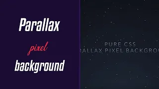 Parallax Pixel Background Animation HTML CSS