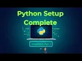 Python Setup 2026 Part-1 Python 3 13 setup Ai DataTellsTheStory