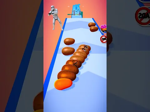 Alu Ka Chalu 🥔😋 Potato Run Funny Gameplay 714 #games #shorts