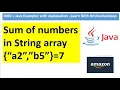 Java Program to find sum of number in String array Amazon Coding Interview Questions