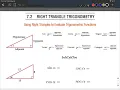 Right Triangle Trigonometry Find Six Trig Ratios based on right triangle SohCahToa