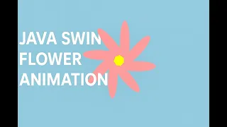 Java Swing Flower Animation Petal Growth Project in Java